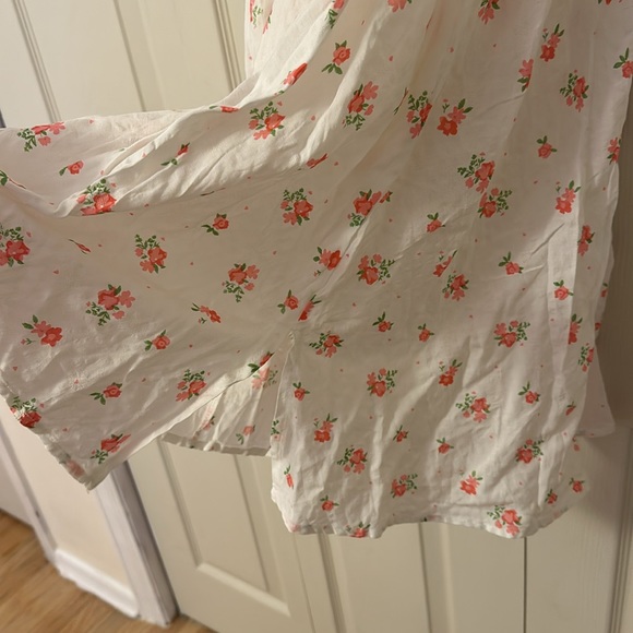 NWT R.Vivimos Summer Floral Print Puff Sleeves Vintage Ruffles Midi Dress size M - Picture 9 of 12